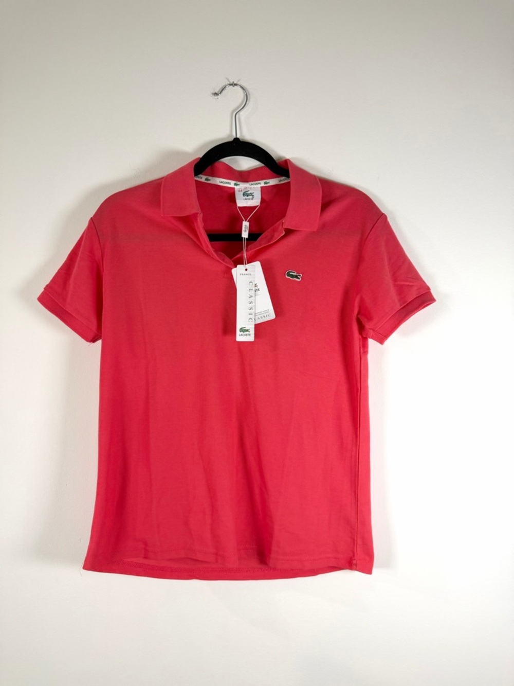 Lacoste Women’s Coral Pink Short-Sleeve Polo